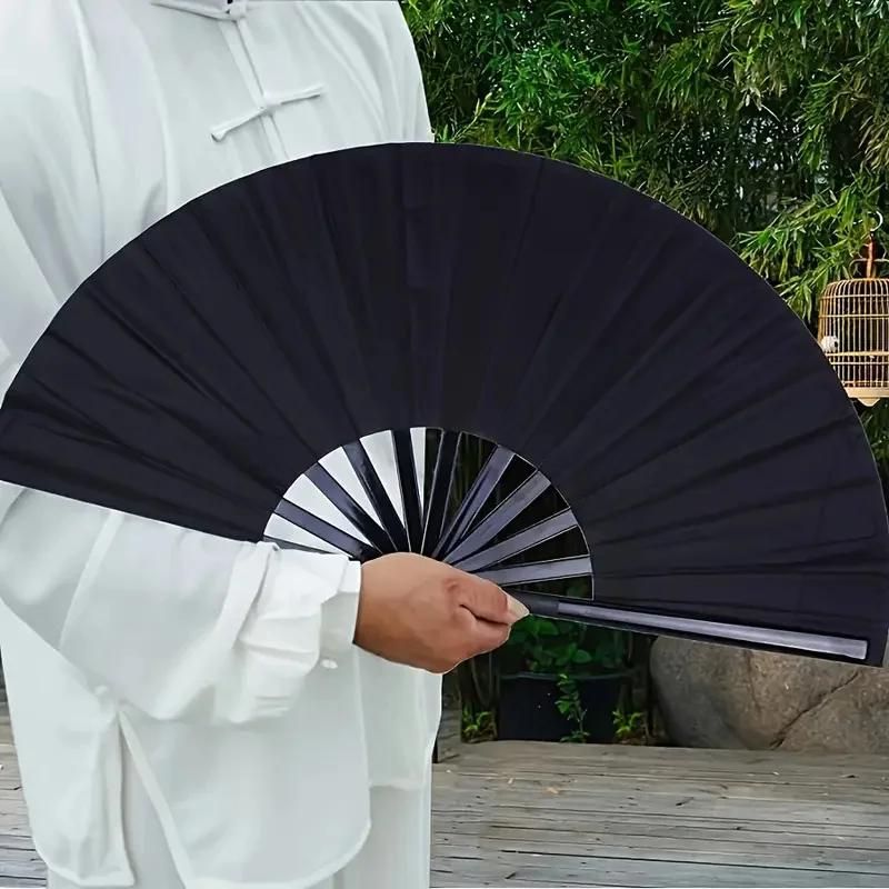 Grand ventilateur en plastique Kung Fu, Sophia, Arts martiaux, Performance, Élégant, Main, Pliant, S