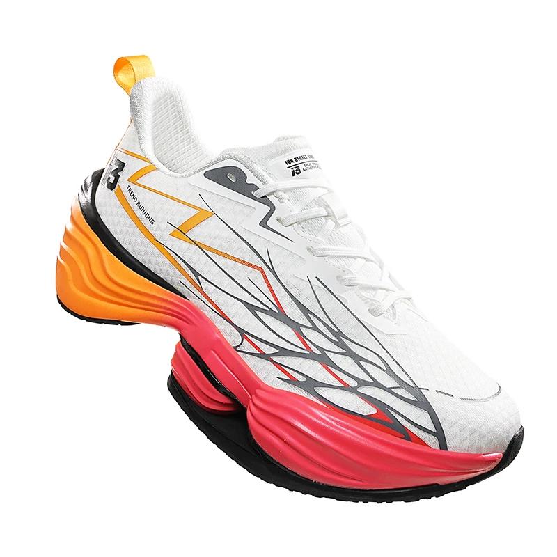 Chaussures de sport hommes maille respirant amorti haute qualité baskets antidérapantes été Marathon