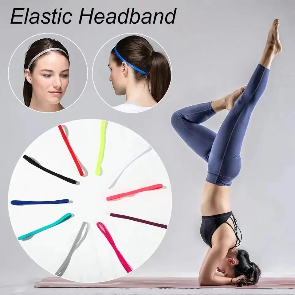 Bandeau élastique anti-poussière 4 pièces - Anti-transpiration pour yoga et sauna unisexe