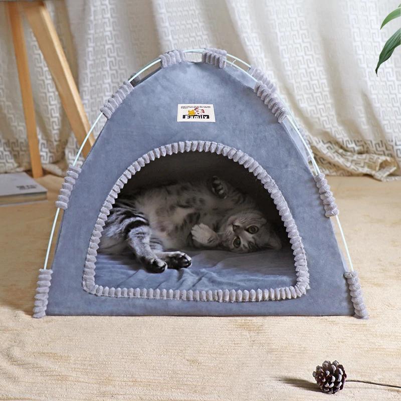 Maison pliable pour chat, tente universelle quatre saisons pour chat et chien, nid d'été Cool, Porta