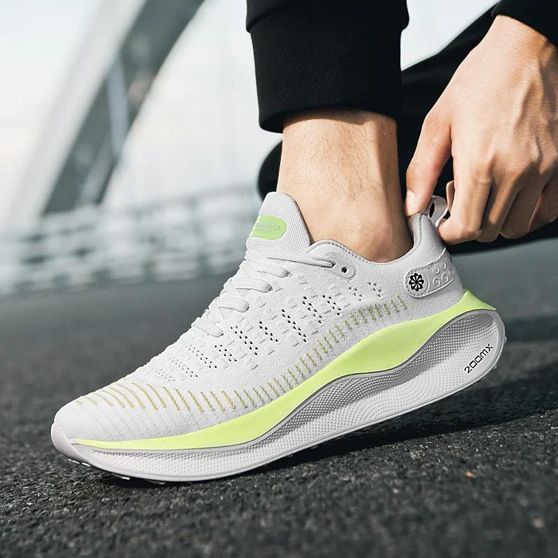 Nouveaux hommes chaussures de course athlétique sport décontracté chaussures de luxe Jogging confort