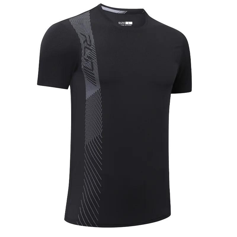 T-shirt manches courtes maille homme rapide - Vêtement respirant course musculation entraînement extérieur