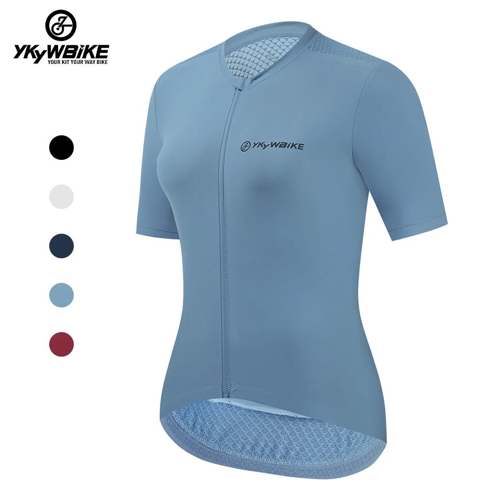 YKYWBIKE Maillot de cyclisme à manches courtes pour femmes chemises de vélo de montagne vêtements de