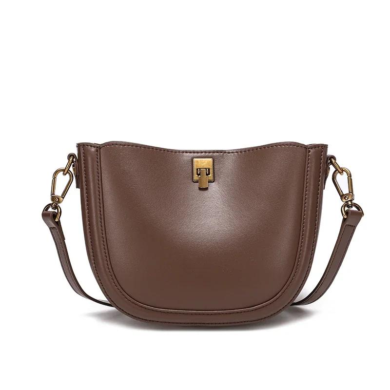 Sac à Main en Cuir group pour Femme, Souple, Minimaliste, Luxe, Haute Qualité, à Bandoulière