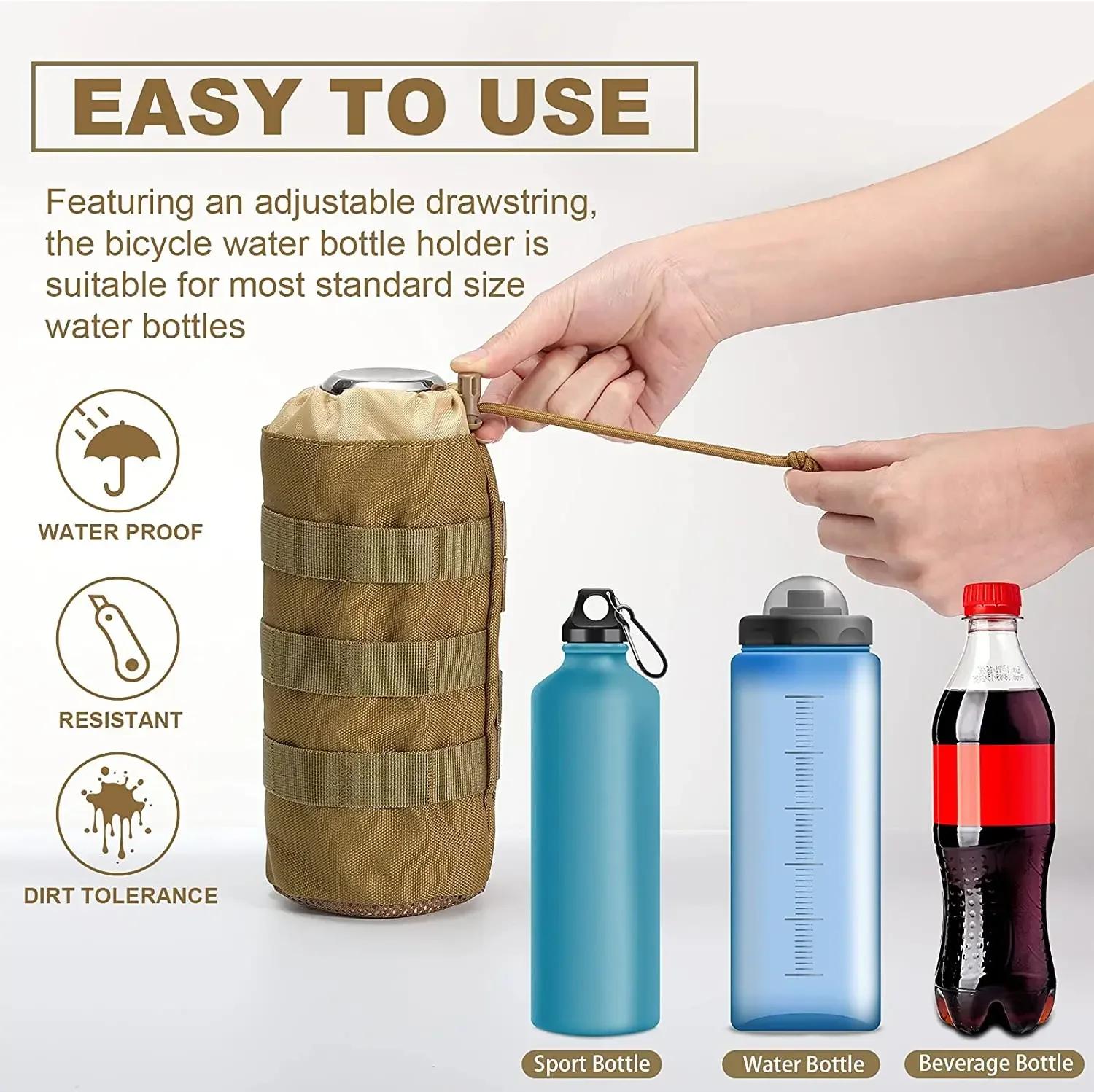 Tactique Molle bouteille d'eau sac support de pochette voyage en plein air Camping randonnée cyclism