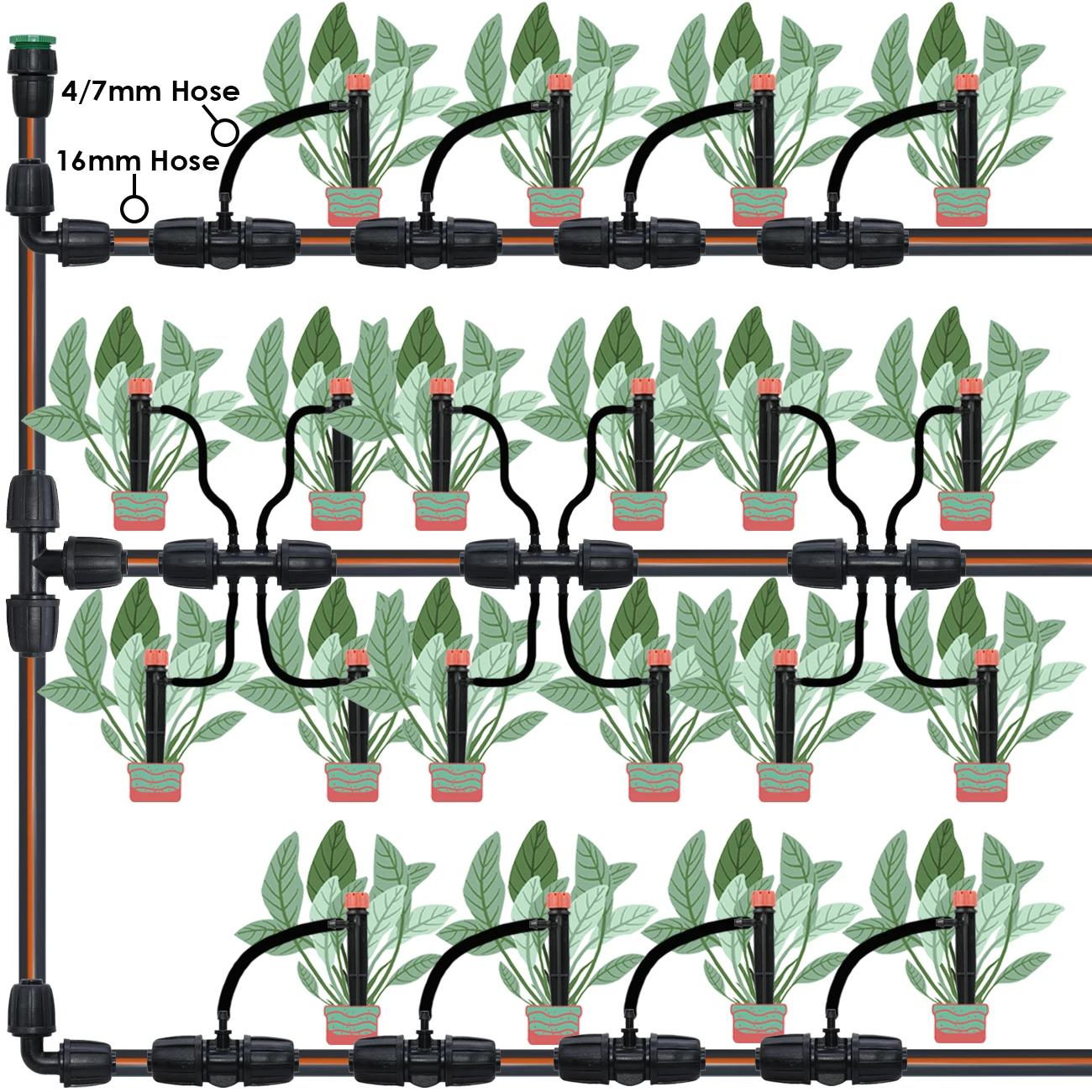 KESLA-Connecteur de tuyau en T avec verrouillage fileté, adaptateur d'eau d'irrigation de jardin ver