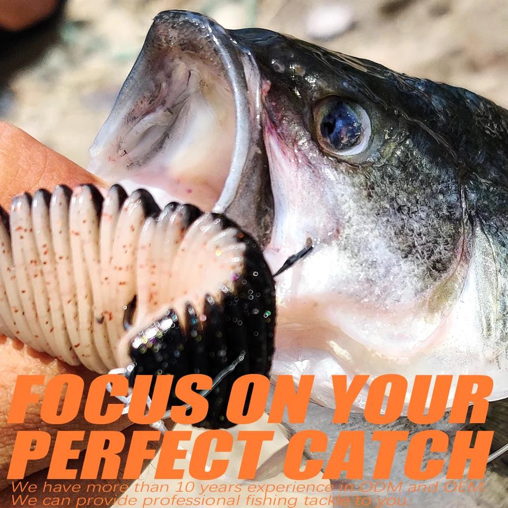 PEAK 100mm soufflet branchi ver appât appât souple leurres de pêche Pesca carpe pêche bar leurre Isc