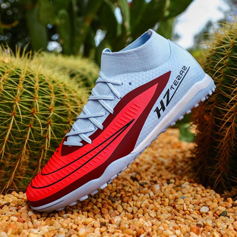 Nouveaux hommes chaussures de Football Sport garçons crampons respirants adulte bottes de Football e