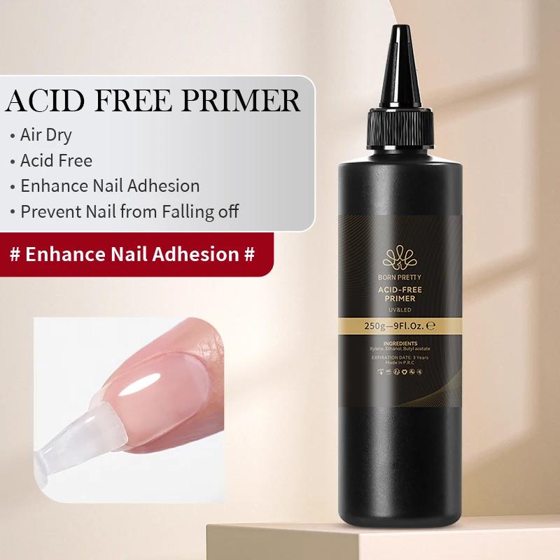 BORN PRTTY 250g déshydrateur de préparation d'ongles sans acide Gel de renfort sec à l'air Super adh