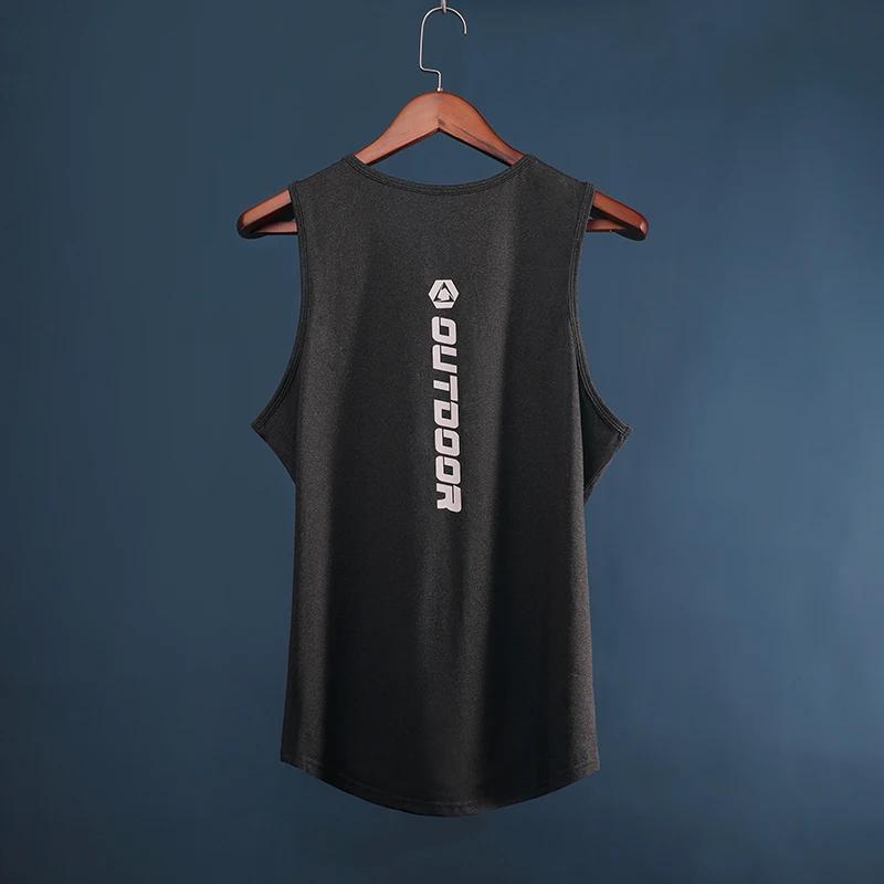 Débardeur de sport pour homme, T-shirt de fitness et course, mode estivale, coupe ample, tenue de ba
