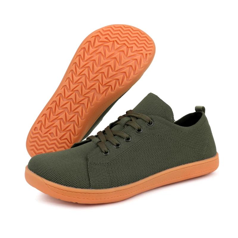 Chaussures pieds nus à bout large pour hommes et femmes, baskets de marche minimalistes |   Semelle 