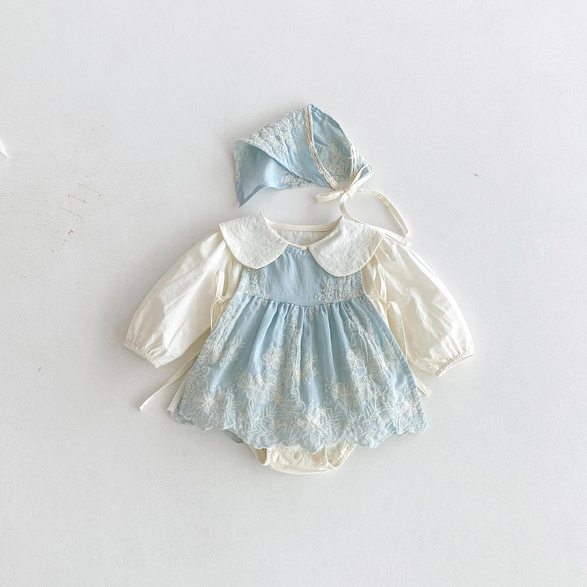 Collection automne 2025 : costume une pièce pour bébé, costume plat élégant pour bébé fille, ensembl
