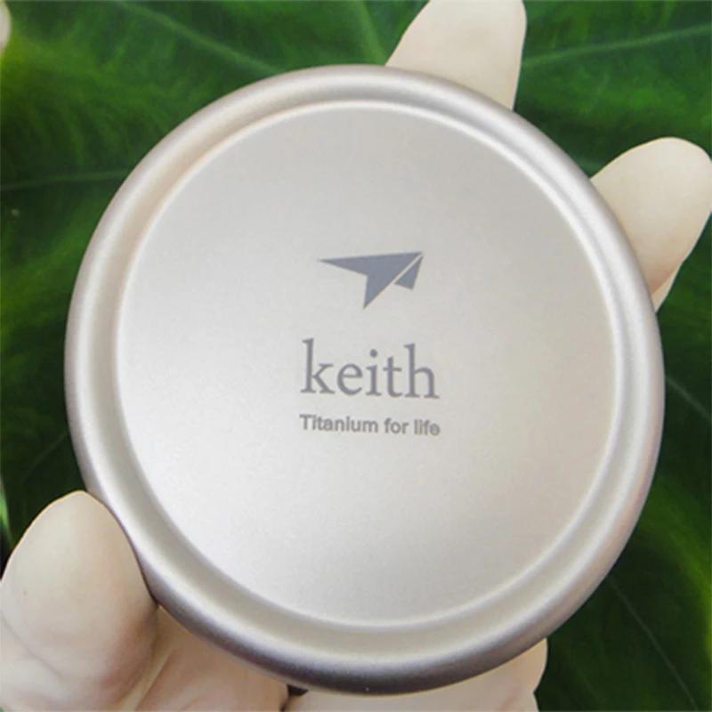 Keth – tasse à Double paroi en titane de 300ml, avec couvercle, Anti-acide, sans échelle, verres pou