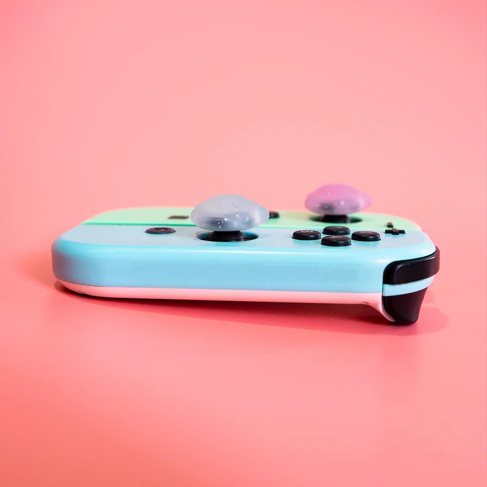 Stars Ghost – Joystick Transparent à paillettes, capuchon de poignée en Silicone pour Nintendo Switc