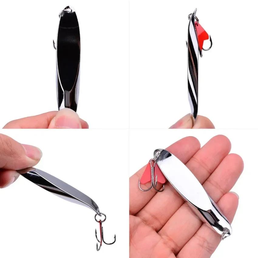 1PCMetal Spinner cuillère 7/10/14/18/21/28g leurre de pêche appâts durs paillettes bruit Paillette a