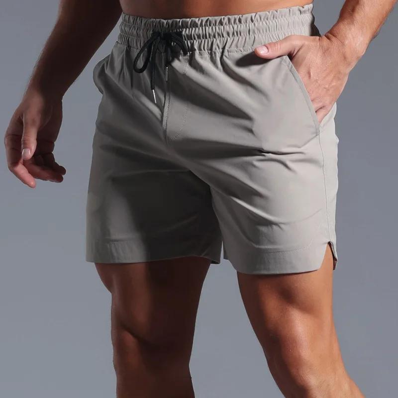 Short de course d'été pour hommes, vêtements de Sport élastiques à séchage rapide, pantalons courts 