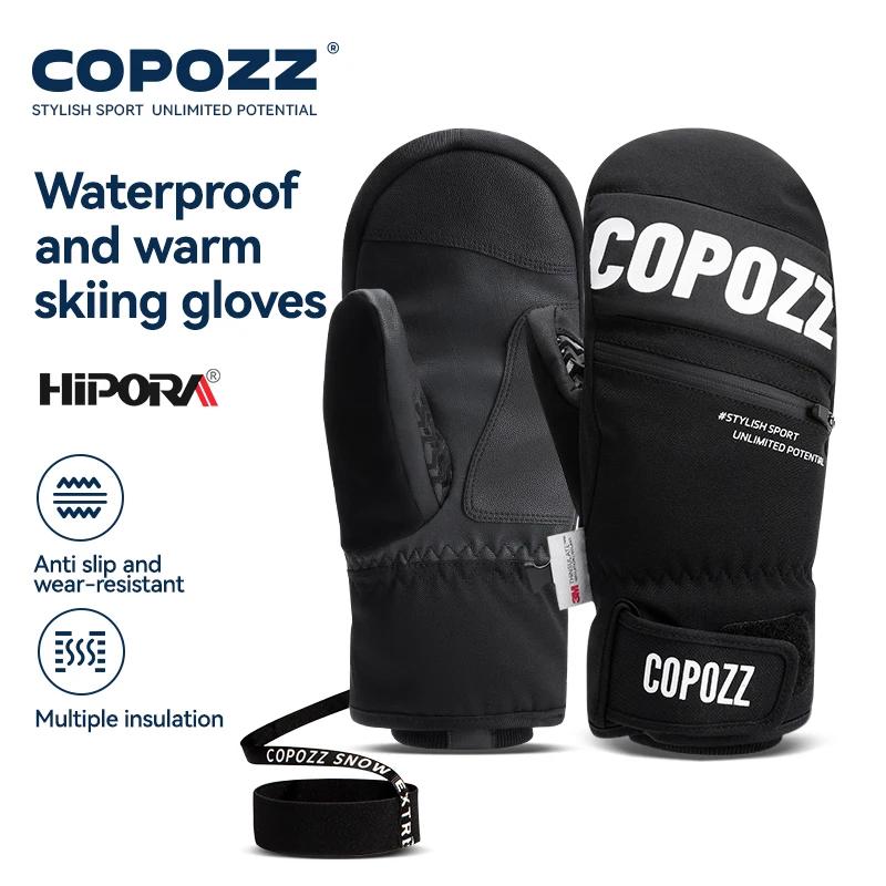 COPOZZ nouvelle mise à niveau épaissir gants de Ski hiver hommes femmes 3M Thinsulate gants de Snowb