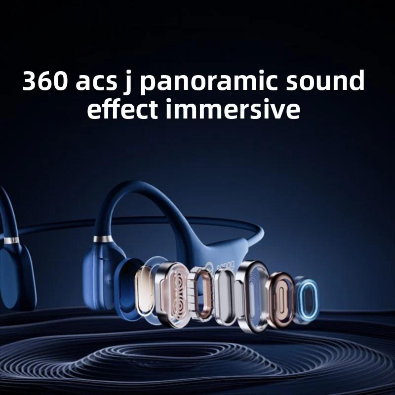 Sanag A5X véritable Conduction osseuse casque sans fil Sport oreille ouverte Bluetooth écouteurs 3D 