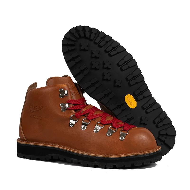 Chaussures de randonnée homme cuir vache Goodyear - Bottes marche trekking baskets plein air cheville