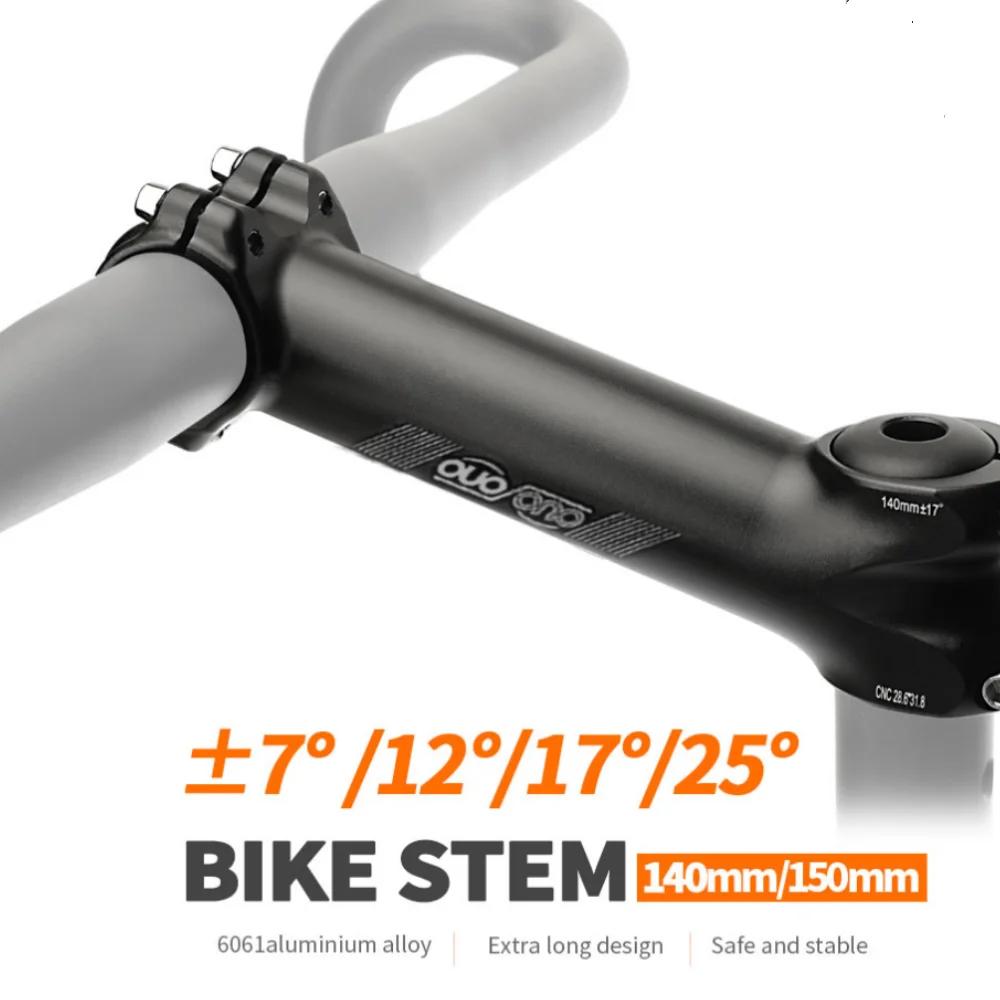 OUO vtt vélo Table CNC longue tige Riser guidon Extender 7/12/17/35 degrés 140/150mm tige vers le ba