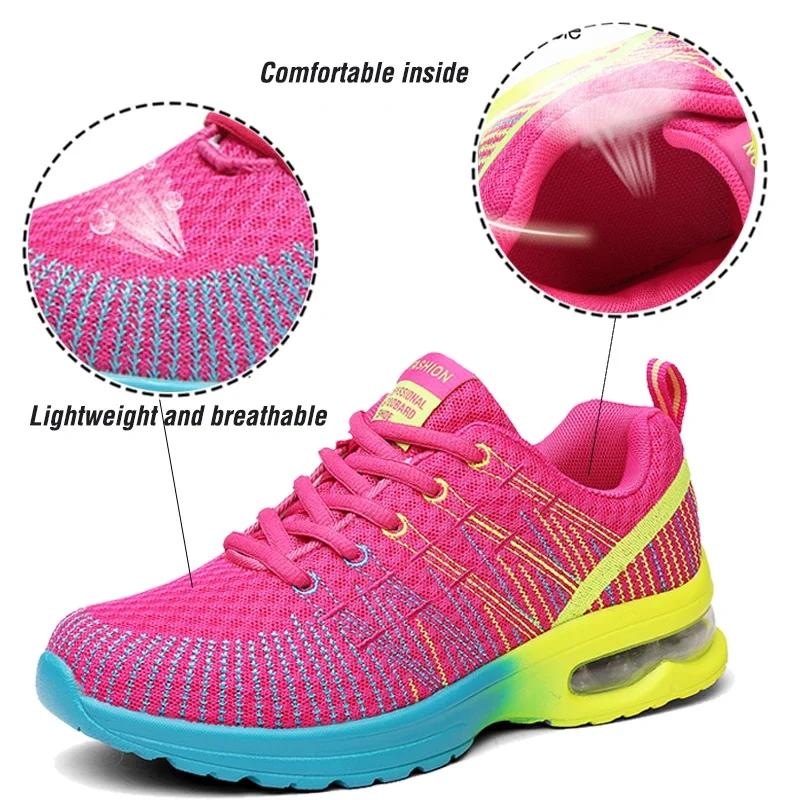 Chaussures de course pour femmes en plein air respirant mode femmes chaussures de Jogging 2025 Fitne