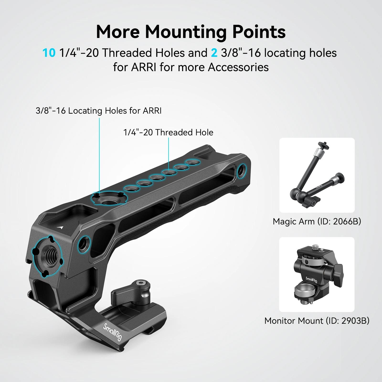 SmallRig – poignée supérieure NATO Lite pour Sony, Canon, Nikon, Cage pour appareil photo DSLR, avec
