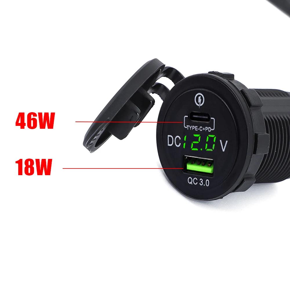 Caméra de moto pour Kawasaki Versys 650 Ninja400 Ninja650, téléphone portable TYPE-C, chargeur rapid