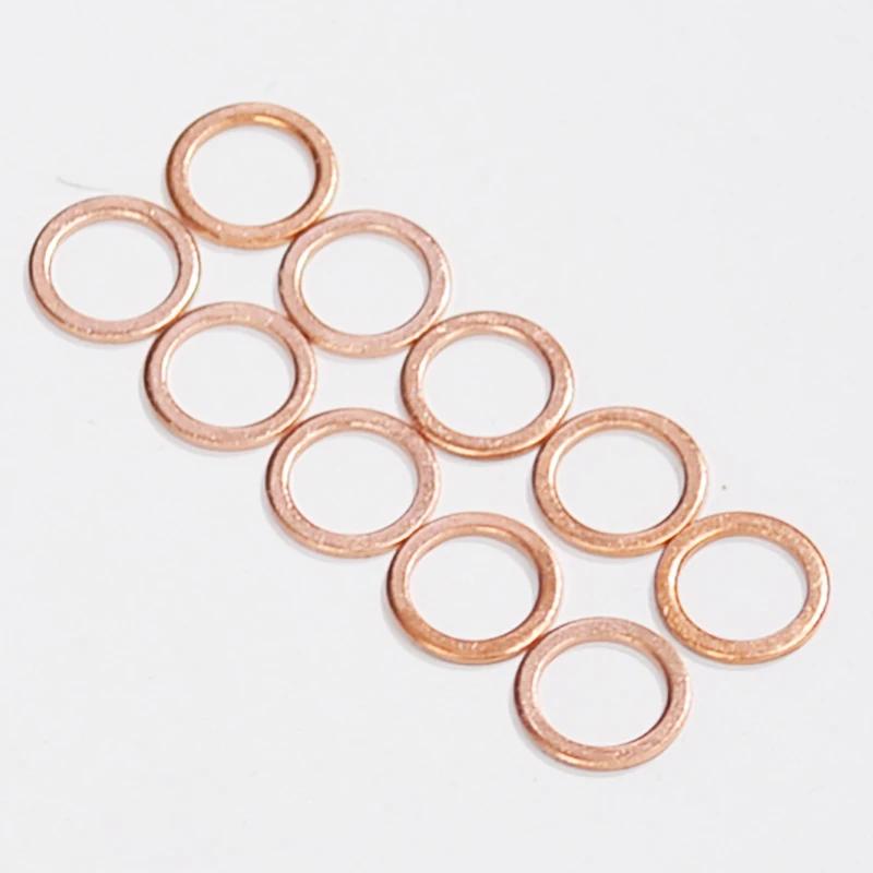 10X 20X M10 10mm moto tressé embrayage tuyau de frein Banjo joint cuivre écrasement rondelle moto tu
