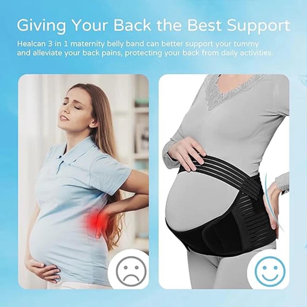 Femmes enceintes soutien ventre bande dos vêtements ceinture réglable taille soins maternité Abdomen