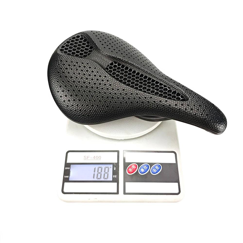 BALUGOE-Selle de vélo en carbone imprimée en 3D, siège de VTT confortable, coussin en accent d'abeil