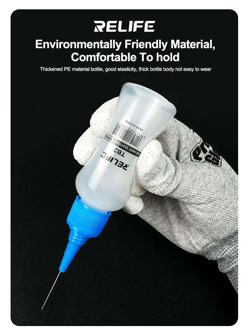 Bouteille en plastique vide TB2 de 50ML, 5 pièces, bouteille à presser pour réparation de téléphone,