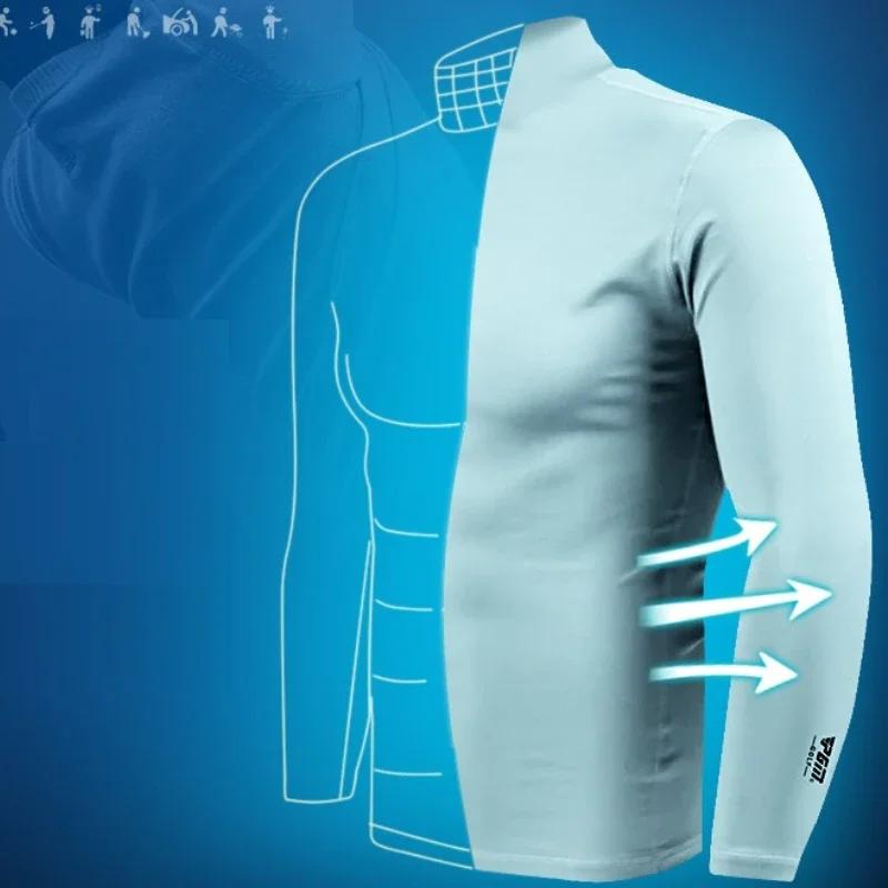 PGM – chemise de Golf pour hommes, sous-vêtements à manches longues, T-shirts en soie glacée rafraîc