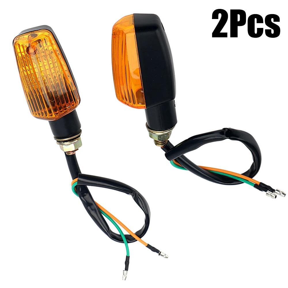 2 pièces moto clignotant lumières Led clignotants ambre lampe universelle moto arrière clignotant in