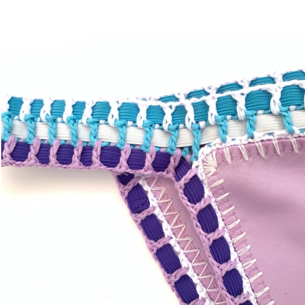 Maillot de bain rouge élastique, sexy, mignon, vert, trempé, rose, fait main, bleu marine, crochet, 