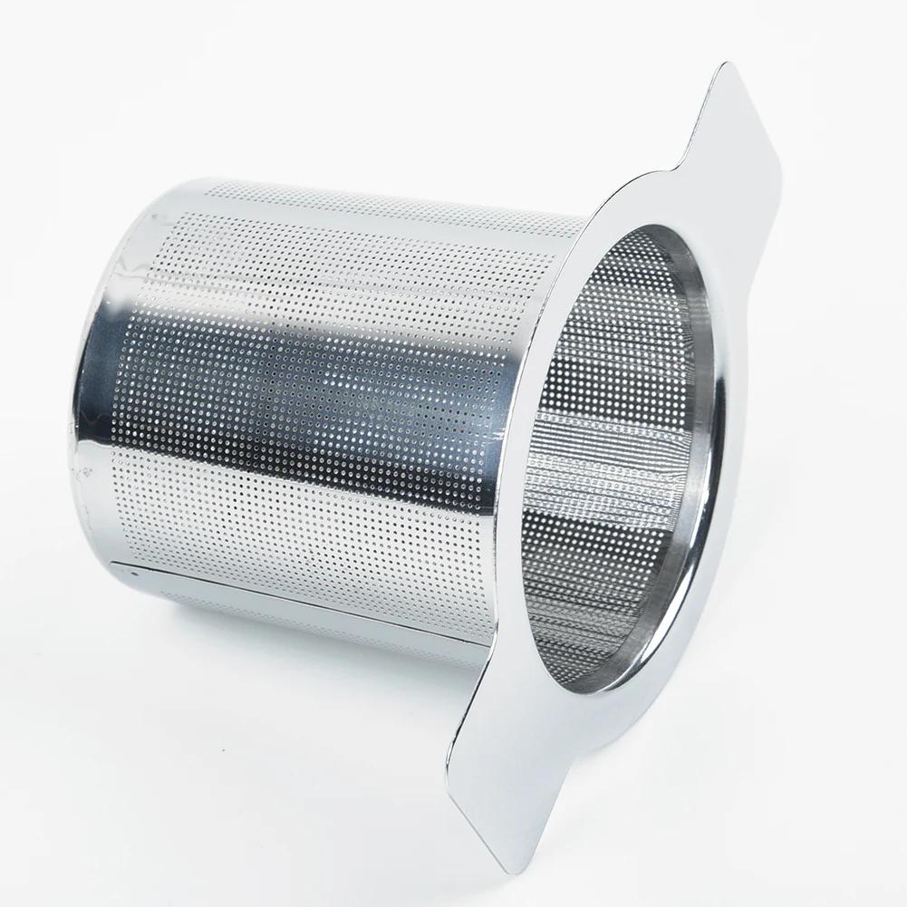 Filtre à mailles fines à double oreille en acier inoxydable, infuseur à thé, boule d'assaisonnement 