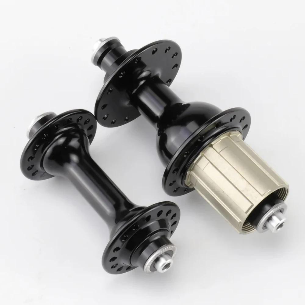 Moyeu QR de vélo de route sans logo, 28H 32H 36H, 8/9/10/11S, avant 9x100mm arrière 10x130mm, moyeu 