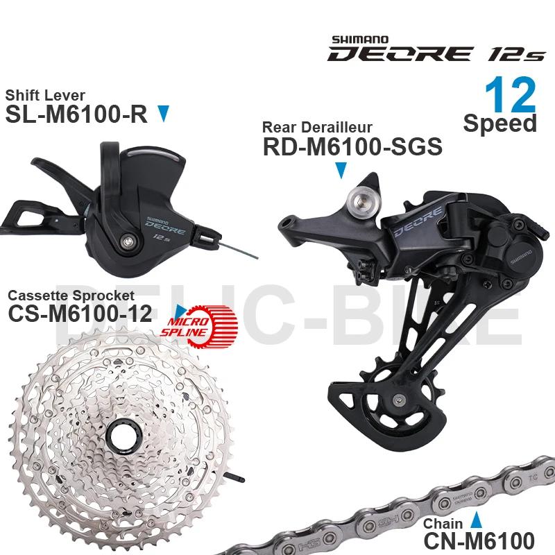 SHIMANO DEORE M6100 12v groupe manette de vitesse dérailleur arrière RD-M6100 pignon de Cassette 51T
