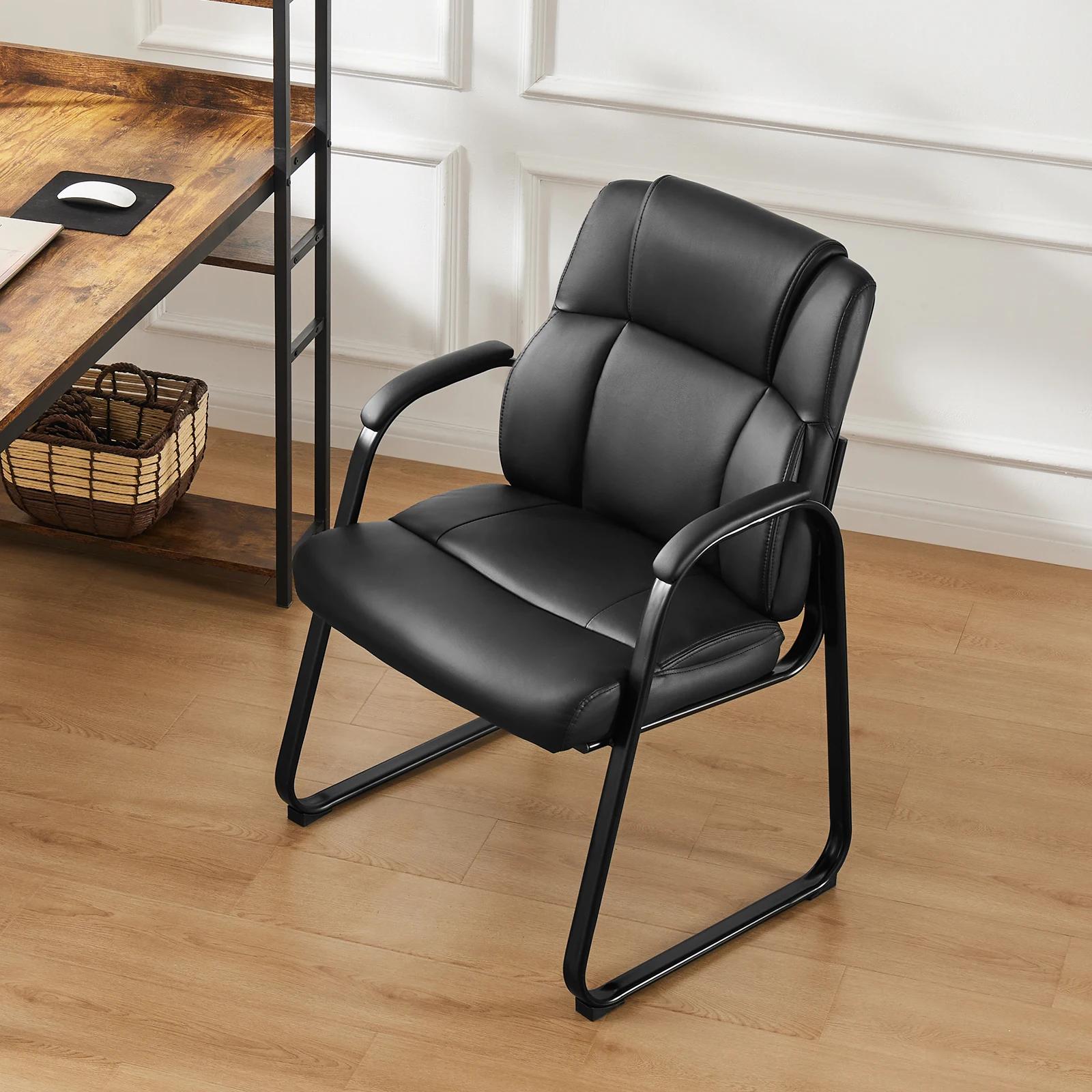 JHK dossier rembourré ergonomique salon chaise de jeu étanche en cuir PU siège de salle d'attente ép