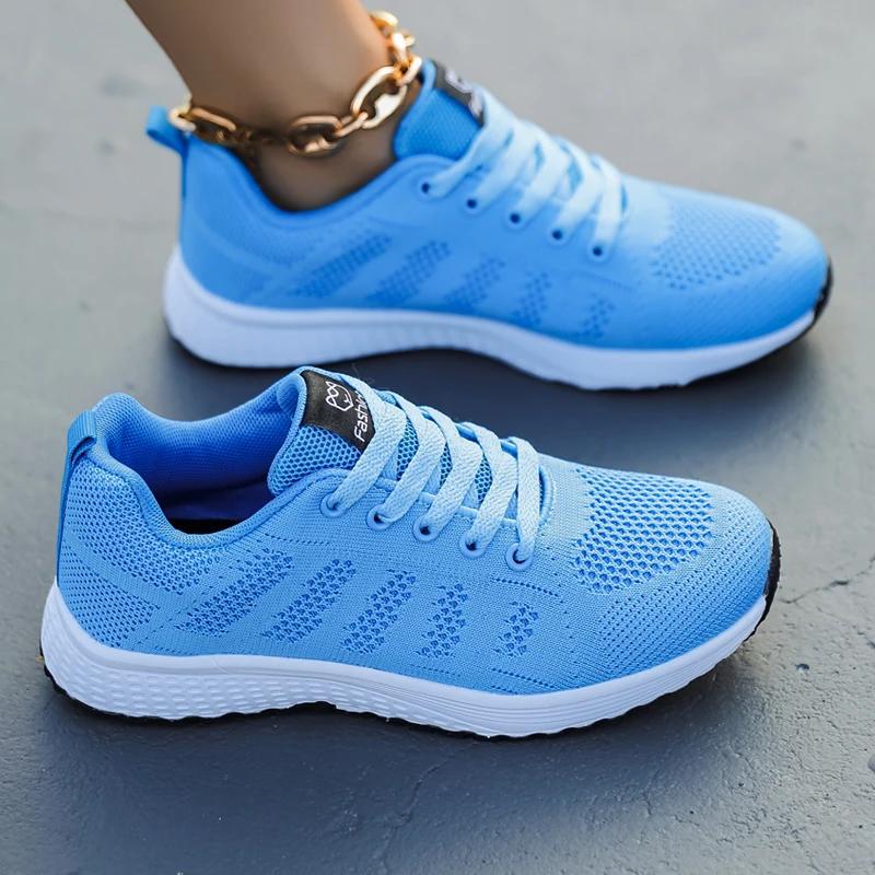 Baskets légères et respirantes pour femmes - Chaussures de course confortables en maille