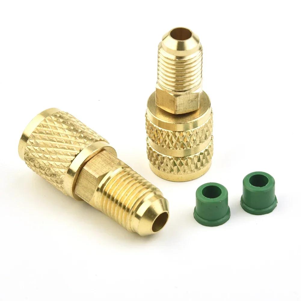 Tête de connecteur femelle/mâle 5/16 "SAE mâle/femelle 1/4", adaptateur SAE pour climatiseur R410 R3