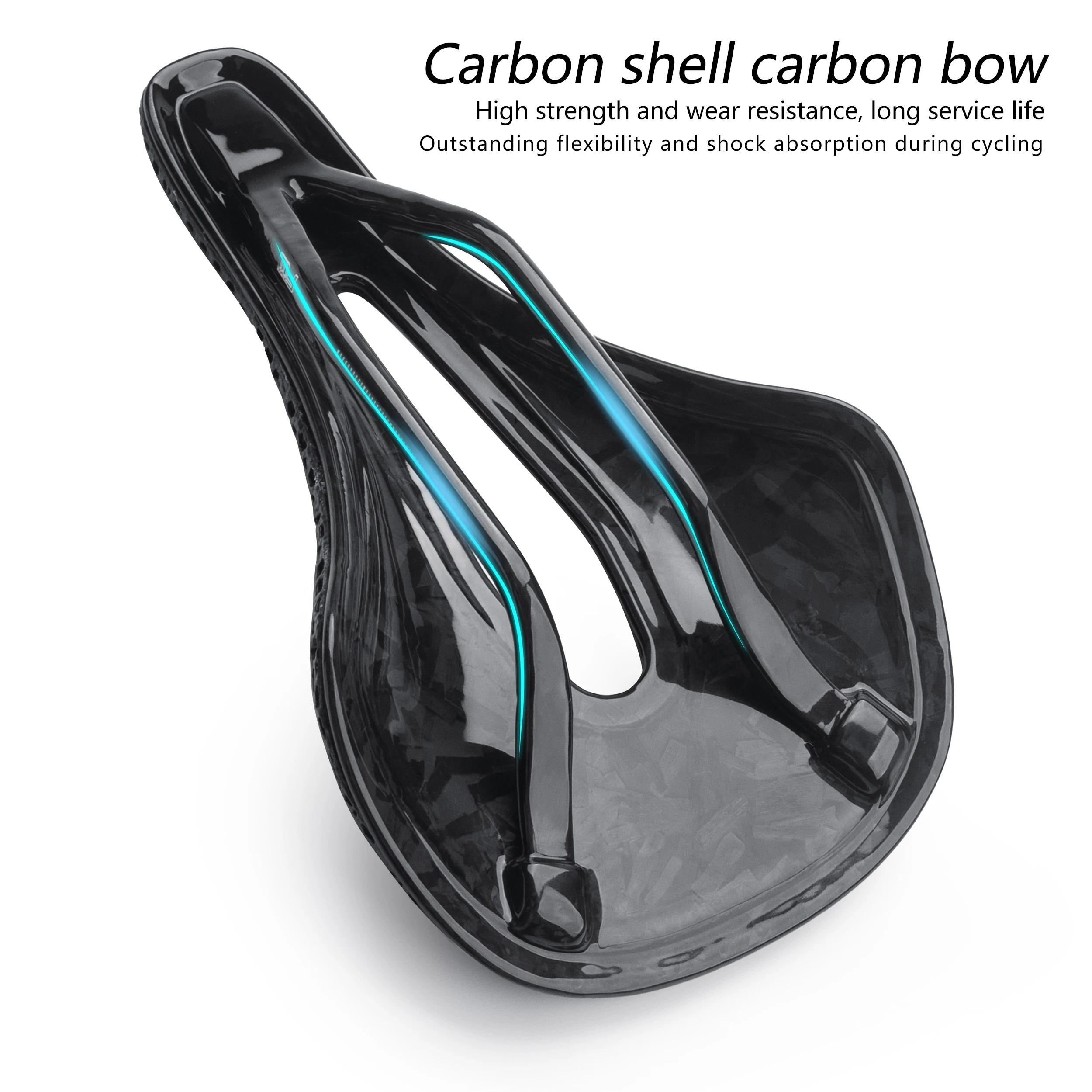 LINGMAI selle ultralégère entièrement en carbone imprimé en 3D 162g siège de vélo route vtt sièges d