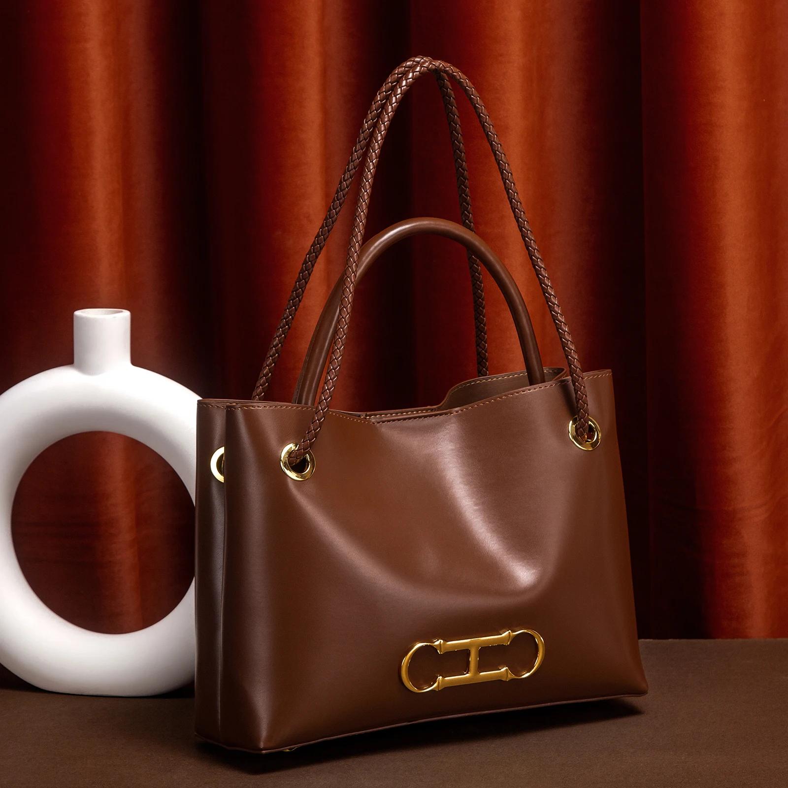 Sac à main pour femmes, fourre-tout minimaliste noir, à double usage, pour les déplacements, nouvell