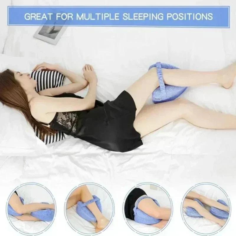 Oreiller de jambe en coton à mémoire de forme, cœur creux, côté de grossesse, dormeur, sciatique ort