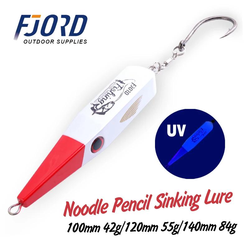 FJORD crayon appât 42g 55g 84g aiguille nez Surface bouchon pêche à la traîne dur nuit lueur eau sal