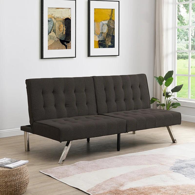 LIT EN BOIS FRAcloser, Louisiane, Jambes INLESS, FUBOU, SOFA, Expresso