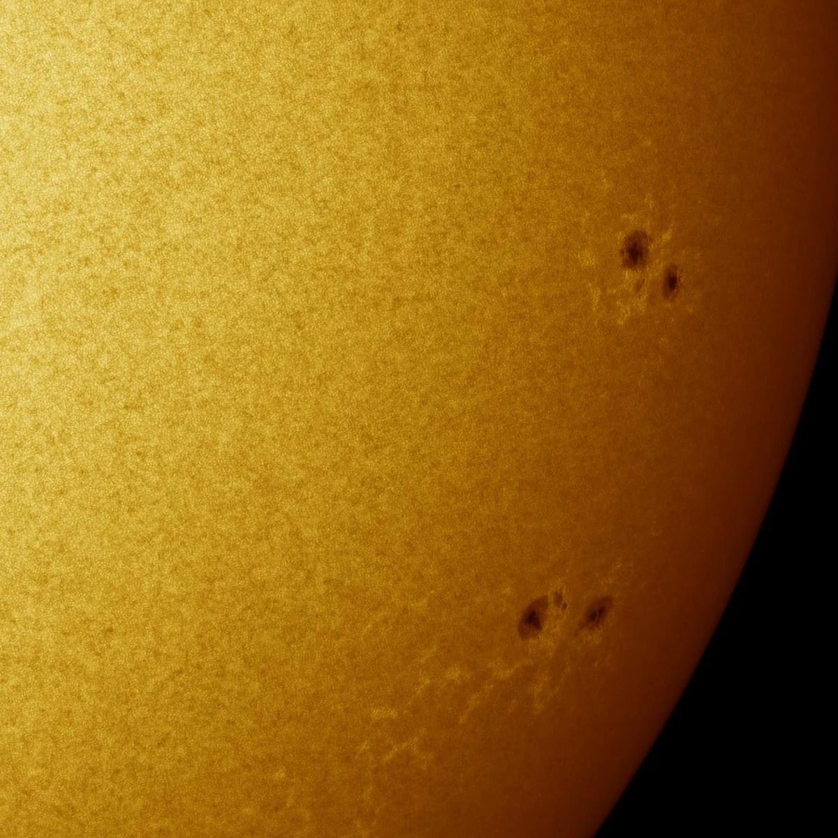 Photosphère pour granulation solaire et détails des taches solaires, First One, 1.25 pouces, 7.5nm, 