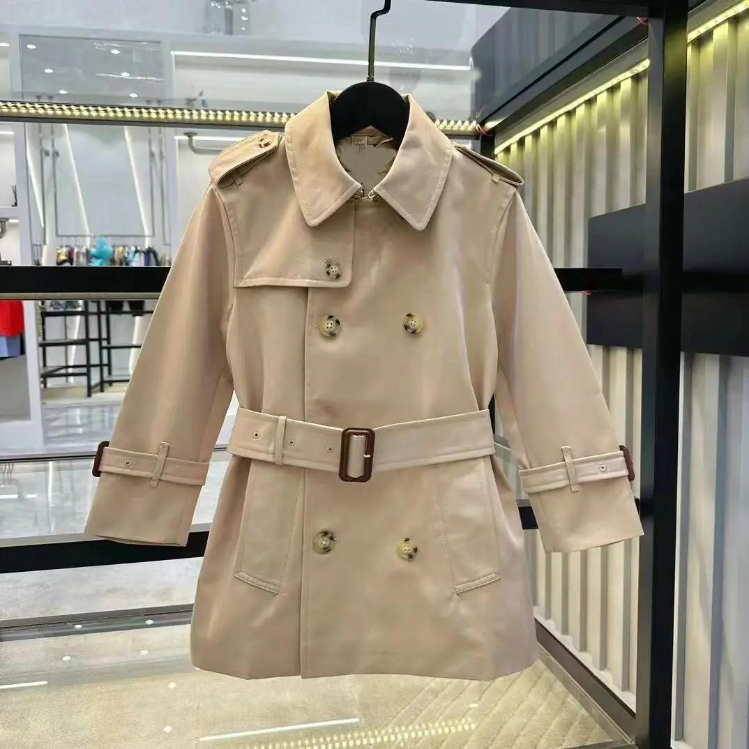 Coupe-vent britannique à double boutonnage pour enfants, veste de mode pour garçons, vêtements d'aut