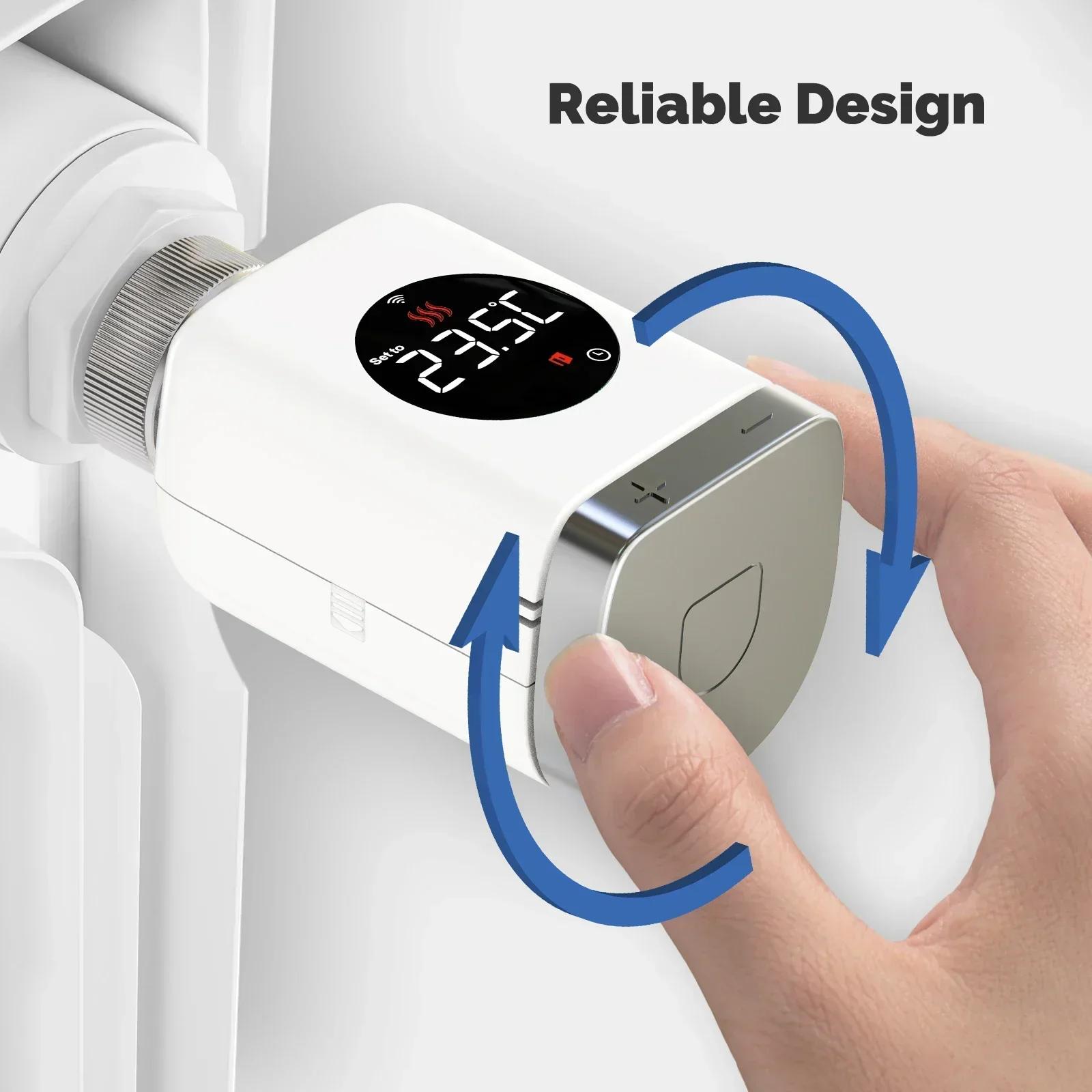 MOES-Vanne thermostatique intelligente, application programmable TRV, régulateur de température à di