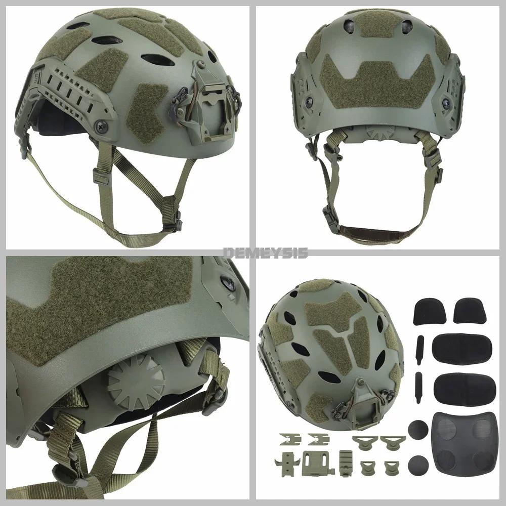 Casque tactique rapide pour airsoft, jeux CS, sports de plein air, chasse, tir, paintball, équipemen
