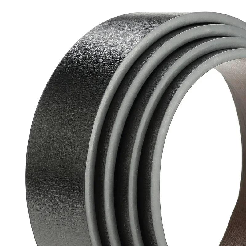 Nouveaux hommes ceintures en cuir PU ceintures Double face hommes mode sans boucle ceintures de haut